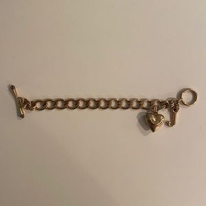 JUICY COUTURE GOLD CHARM BRACELET